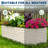 Galvanized Steel Raised Garden Bed – 8x4x2ft Rust-Resistant Outdoor Planter Box, Heavy-Duty, Weather-Resistant, Easy Assembly, Open-Bottom for Better Drainage – Beige, 240x120x60cm-2073699472-2073699478