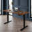 24"x48" Electric Height-Adjustable Standing Desk with Sit-Stand Function for Home Office, Dark Walnut Finish-144194873
