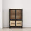 Armoire de rangement avec 4 portes en fer-130758481