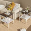 2 tables de bout pour le salon, verre trempé gris et L 19,1 po x l 15,51 po H 20,71 po, capacité de charge de 110 lb, surface lisse et table de 2, mobilier de pièce, apparence élégante-251482026-251482025