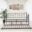 Metal Daybed Frame Twin Size Platform with trundle