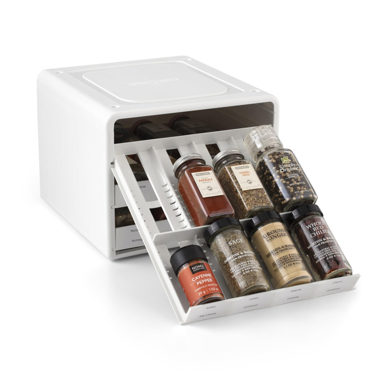  Customizable Pull-Out Shelf Organizer - Expandable Spice Rack For Easy Access