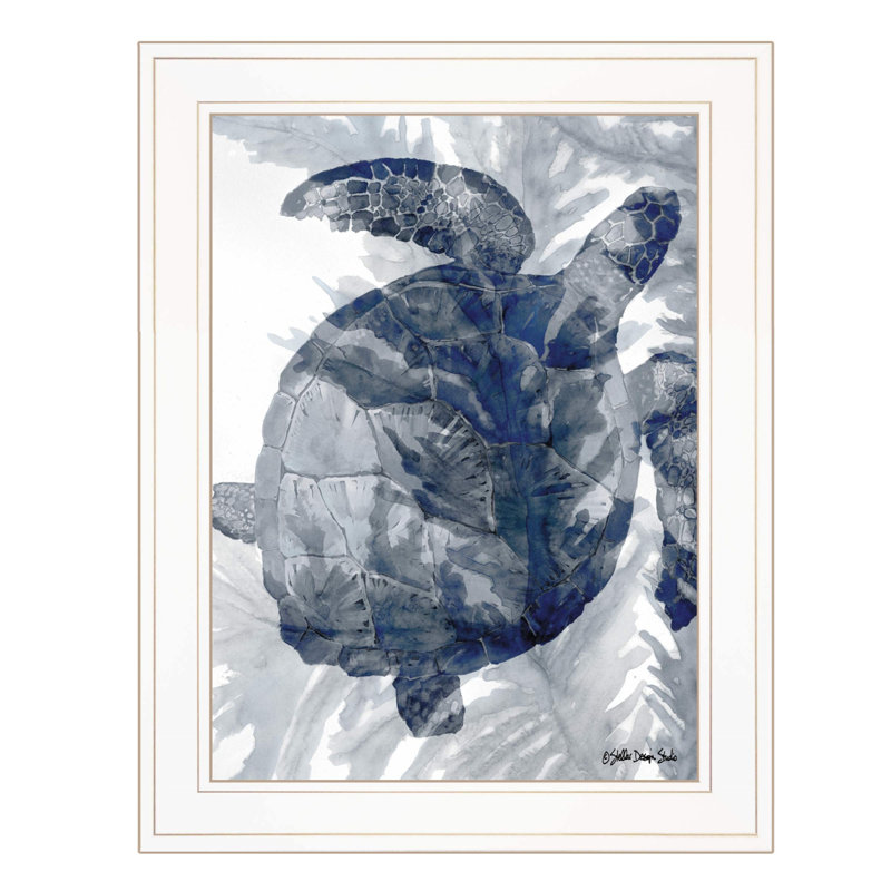 Art mural de la collection Ocean, Cadre blanc