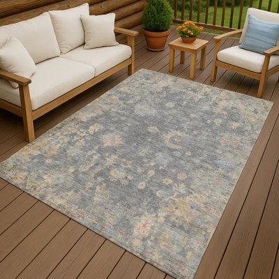 Tapis intérieur / extérieur lavable à la machine Matsumura ACN2302 Global