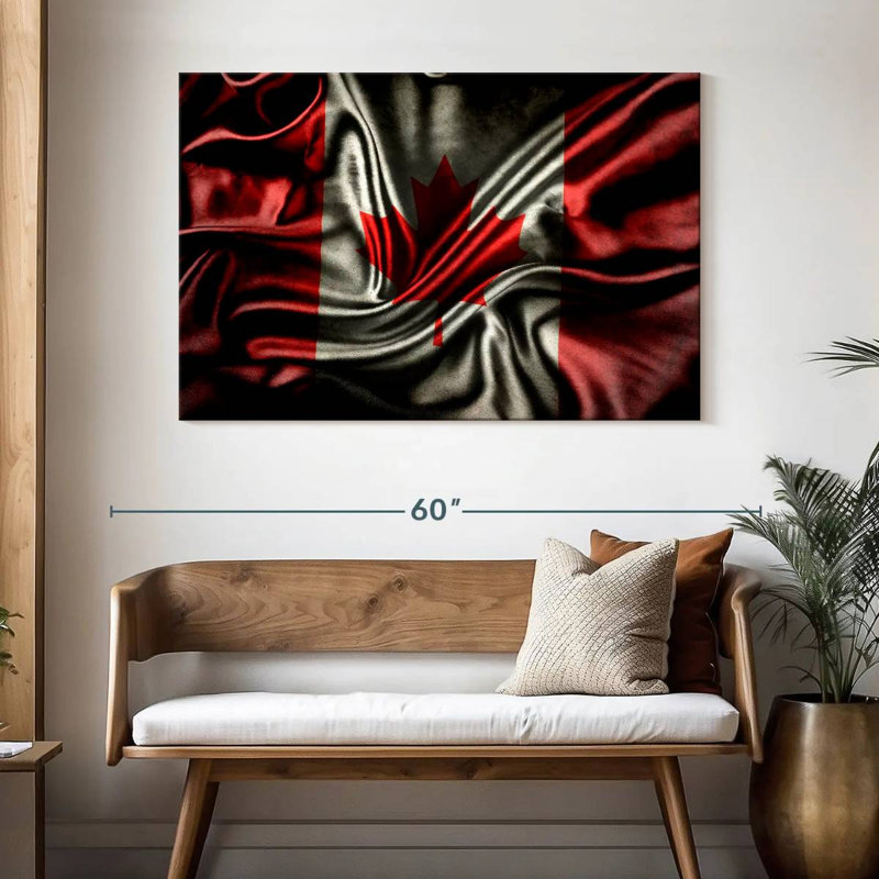 Borges foncé drapeau du Canada, H 32 po x l 48 po