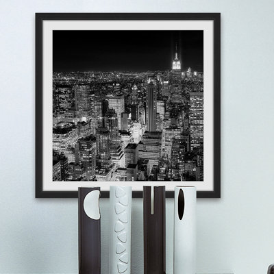 « new york cityscape 3 », reproduction d’art encadrée