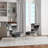 Black And White Abstract - Velvet Upholstered Patterned Accent Side Chair