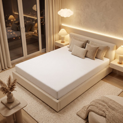 Matelas en mousse à mémoire de forme mi-ferme 6 pouces avec design respirant pour soulager la pression et un sommeil frais