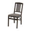 Chaise pliante rembourrée en bois et bois