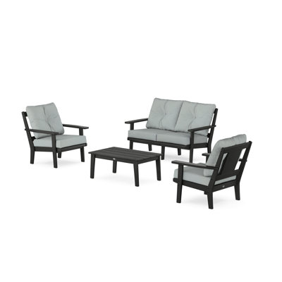 Prairie 4-Piece Deep Seating Set with Loveseat
