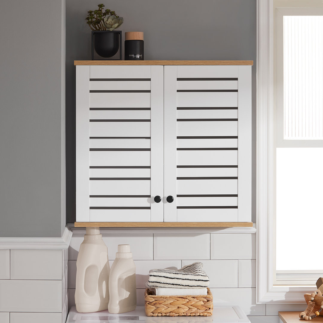 60 cm x 56 cm Badschrank Gustl mit Wandbefestigung