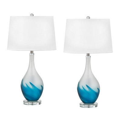 Glass USB Table Lamp