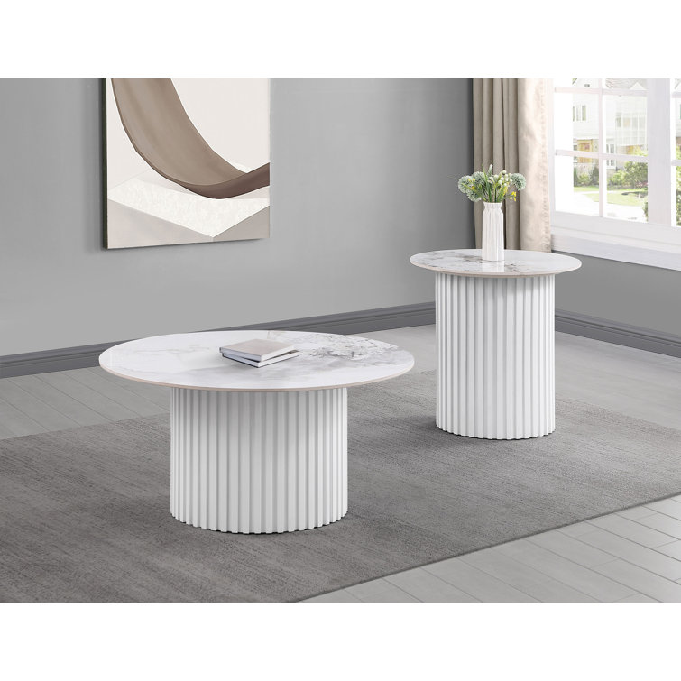 Ensemble de tables basses et de tables d'appoint 2 pièces Rowena