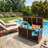 153-Gallon Wooden-Frame Iron Deck Boxes