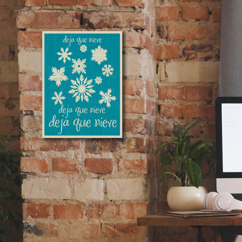 «Snow 1» par Erin Clark, art mural sur toile, H 16 po x l 12 po x P 0,75 po