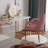 Pink Dining Chairs With Arms, Set Of 2