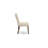 3 Piece Dining Room Furniture Set Contains a Square Dining Table and 2 Light Beige Linen Fabric Upholstered Parson Chairs, 36x36 Inch, Mahogany-1678198391-1678242233-1678198390