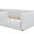 Twin Size Upholstered Platform Bed With Guardrail