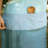 Apron | Waffle Blue Cotton Kitchen Apron-35.8"(L)