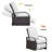 Outdoor Wicker Swivel Recliner Chair, Reclining Backrest, Lifting Footrest, 360° Rotating Basic, Water Resistant Cushions for Patio-143013880