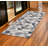 2’ X 6’ Navy Blue Geometric Diamond Area Rug