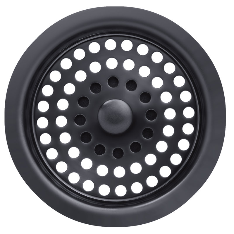 Duostrainer Sink drain and strainer with tailpiece, Matte Black