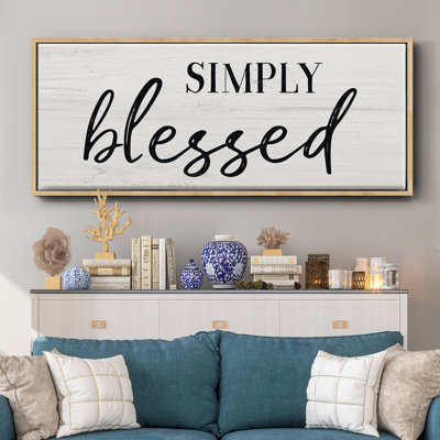 Simply- Framed Canvas