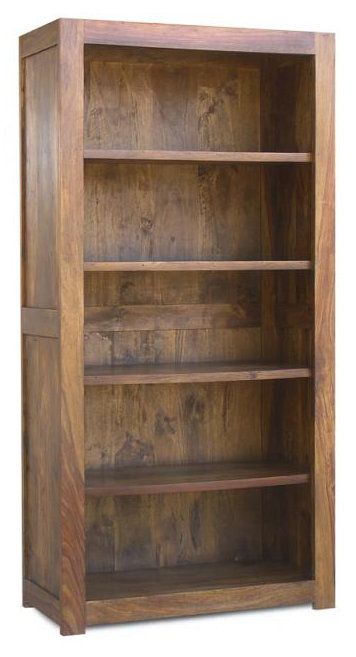 Granada 200cm H x 100cm W Solid Wood Standard Bookcase