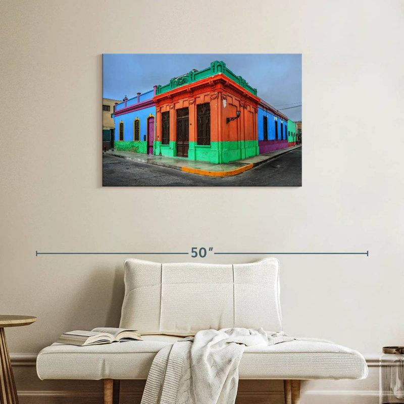 Lilie Callao Colourful Houses, 24" H x 36" W