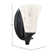 Zilo Wall Sconce Shown In Graphite Finish With 5.5" Fluted Frosted Crystal Glass