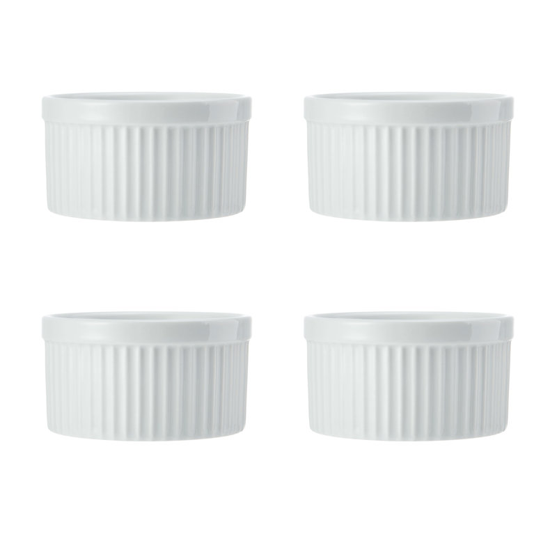 Mikasa Chalk Porcelain Ramekins, 9.5cm, White