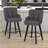 26''H Upholstered 360°Swivel Counter Height Bar Stools, Wood Legs Kitchen Island Chairs-2106507576-2106701522