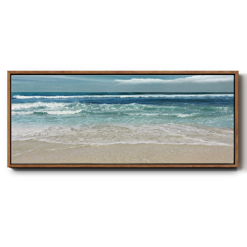 Toile encadrée de qualité supérieure Symphony Of The Sea - prête à être accrochée, H 24 po x l 60 po x P 1,5 po