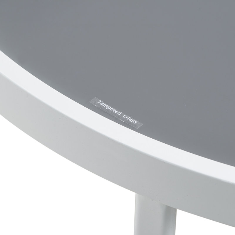 Table d'appoint d'extérieur Elle Decor Mirabelle, Blanc