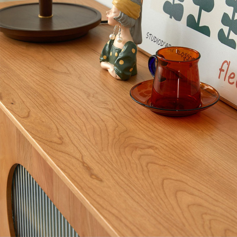 Modern simple solid wood TV cabinet, 78.74"