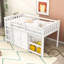 Lit mezzanine simple avec rangement intégré, bureau coulissant-1031092942