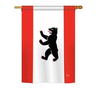 Double Sided Polyester Animal House Flag