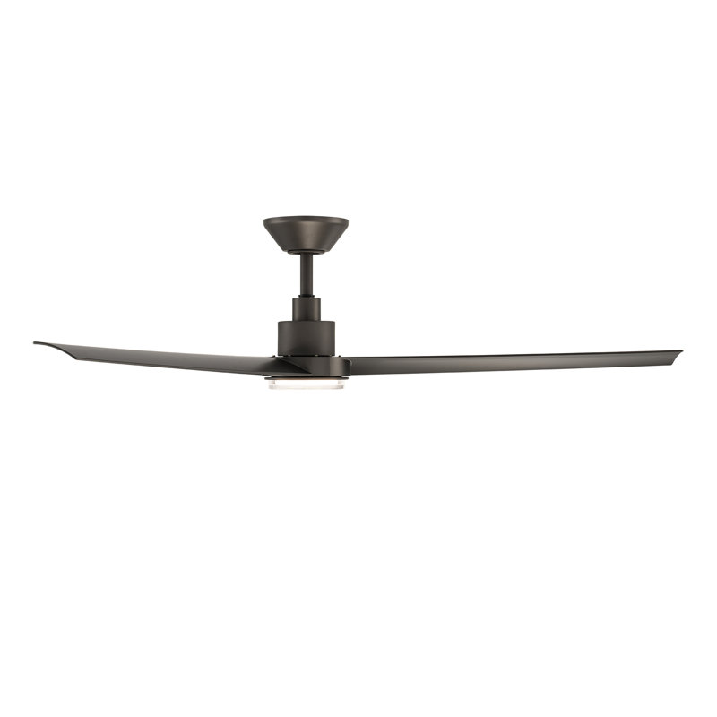 Bolo 3-Blade Smart Ceiling Fan With 2700K-3000K-4000K-5000K Selectable LED Light Kit and Remote Control Included, Works With Alexa and iOS or Android App