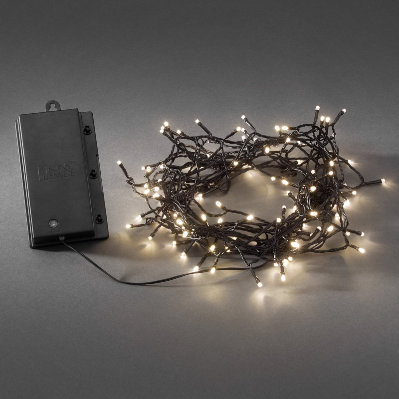 Nena 12.5cm LED Battery Powered 120 - Bulb Fairy String Light, Warm white and black