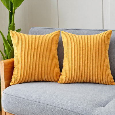 Ensemble de 2 coussins décoratifs avec insertions - Ensemble complet de coussins décoratifs 18 po x 18 po