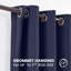 Premium 230 GSM 100% Blackout Eyelet Room Darkening Curtain Pair-968236124-968236125