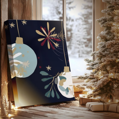 Minuit de sapin d'hiver pâle - Toile tendue avec châssis de qualité supérieure