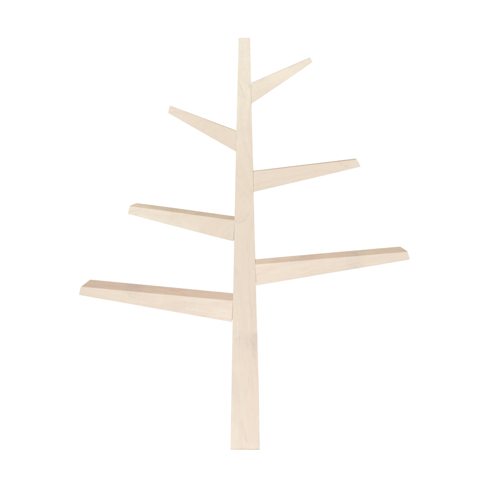 Spruce Tree 51" H x 41" W Kids Bookcase, Washed Natural