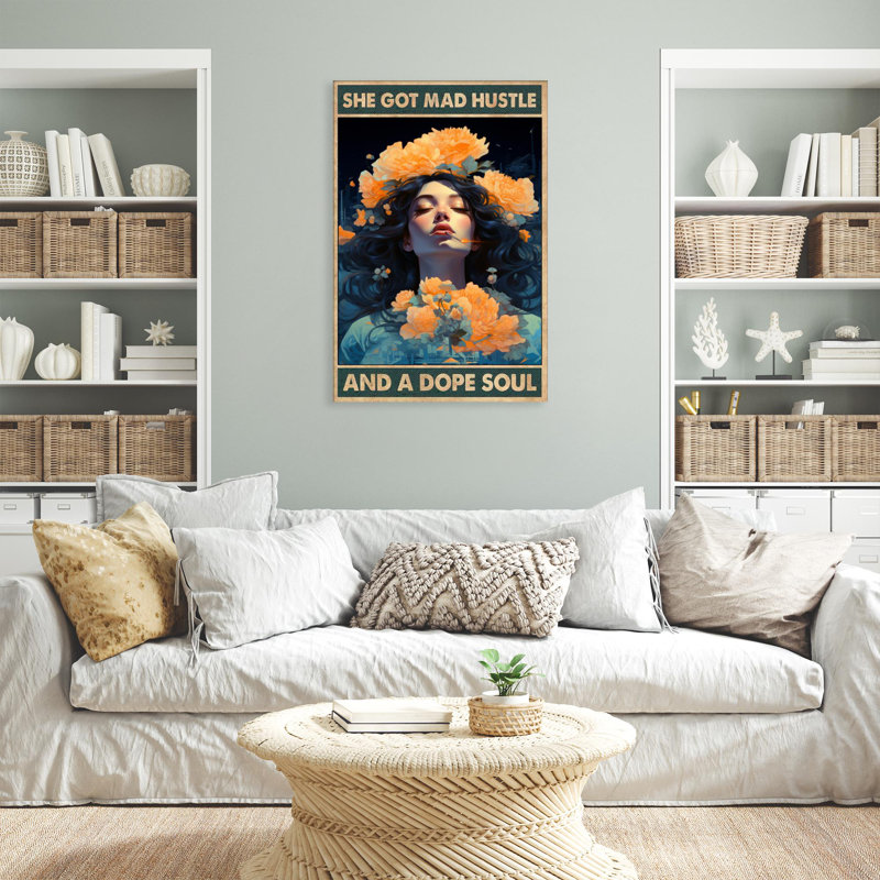 " She Got Mad Hustle ", 36" H x 24" W x 1.25" D