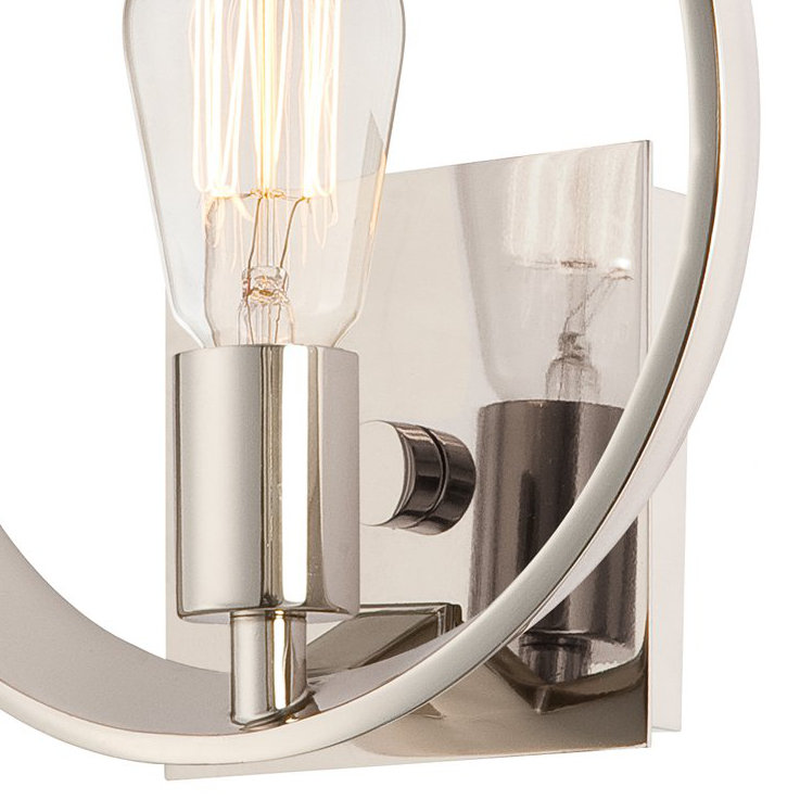 Bengtson Steel Armed Sconce, Imperial Silver