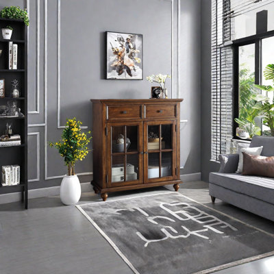Armoire de rangement en verre