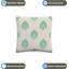 Indoor / Outdoor Ikat Green Square Throw Pillow Cover-1931585677