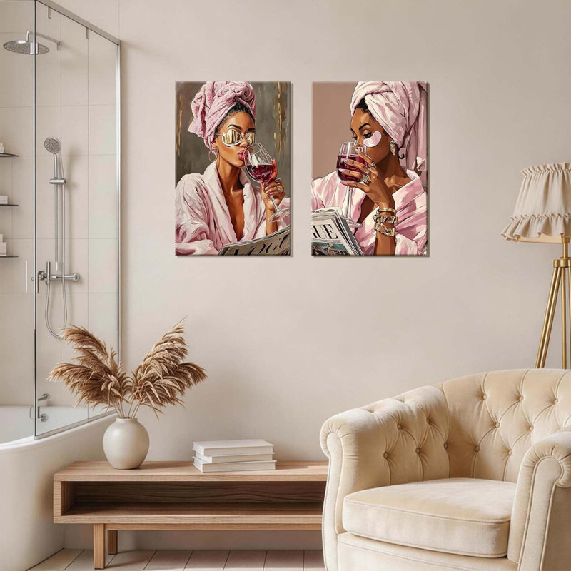 2 Piece Wrapped Canvas Wall Art