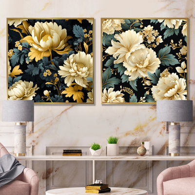 Louna - ensemble de 2 impressions murales florales