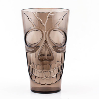 BarConicÂ® Plastic Skull Cup - Smoke - 20 ounce